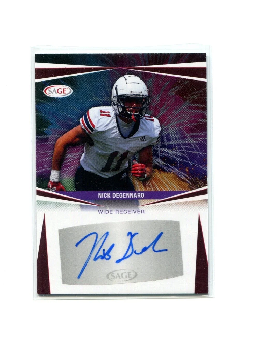 2025 Sage Low Series Football Nick Degennaro Auto A-ND Richmond Spiders